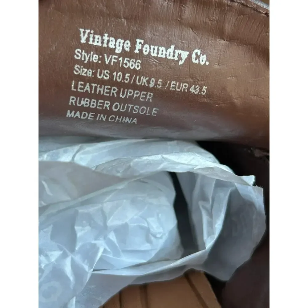 Vintage Foundry Co. Men's 10.5 Davis Loafers brown suede leather